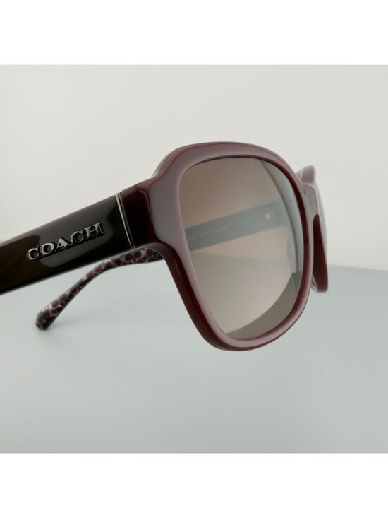 Coach HC8232 Sunglasses Oxblood Square Brown Gradient 56 17 140